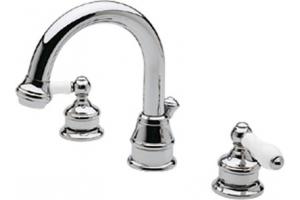 Price Pfister Savannah T49-H0XC_HHL-TLPC Chrome Polished Widespread Bath Faucet with Pop-Up & Porcelain Lever Handles