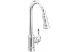 ShowHouse by Moen Woodmere CAS7208C Chrome Single-Handle High Arc Pulldown Kitchen Faucet