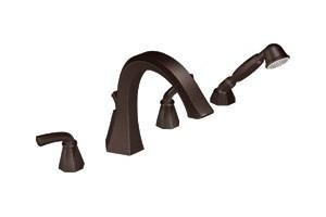 ShowHouse by Moen Felicity S244ORB Oil Rubbed Bronze Roman Tub Faucet with Hand Shower & Lever Handles