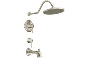 ShowHouse by Moen Waterhill S3116BN Brushed Nickel ExactTemp Tub & Shower with Lever Handles