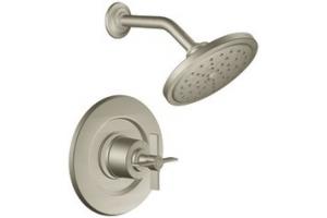 ShowHouse by Moen Solace S377BN Brushed Nickel Posi-Temp Pressure Balancing Shower with Cross Handles