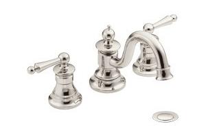 ShowHouse by Moen Waterhill S418NL Nickel 8-16\" Widespread Faucet with Pop-Up & Lever Handles