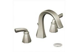 ShowHouse by Moen Felicity S448BN Brushed Nickel 8-16\" Widespread Faucet with Pop-Up & Lever Handles