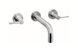 ShowHouse by Moen Solace S476 Chrome Wall Mount Vessel with Lever Handles