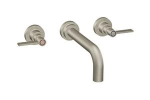 ShowHouse by Moen Solace S476BN Brushed Nickel Wall Mount Vessel with Lever Handles