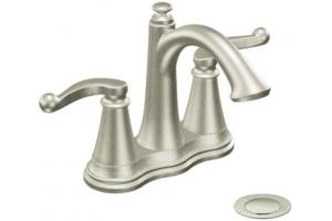 ShowHouse by Moen Savvy S492BN Brushed Nickel 4\" Centerset Faucet with Pop-Up