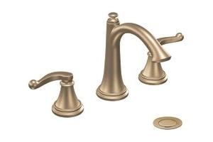 ShowHouse by Moen Savvy S498BB Brushed Bronze 8-16\" Widespread Faucet with Pop-Up & Lever Handles