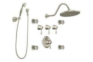 ShowHouse by Moen Waterhill S516BN Brushed Nickel ExactTemp 3/4\" Vertical Spa Set