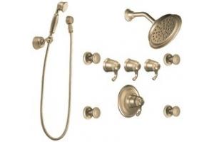 ShowHouse by Moen Savvy S596BB Brushed Bronze ExactTemp 3/4\" Vertical Spa Set