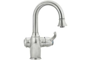 ShowHouse by Moen Woodmere S628CSL Classic Stainless Single-Handle Pulldown Bar Faucet