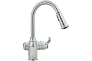 ShowHouse by Moen Woodmere S728CSL Classic Stainless Single-Handle Pulldown Kitchen Faucet