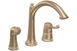 ShowHouse by Moen Savvy S791BB Brushed Bronze Single Lever Kitchen Faucet with Side Spray