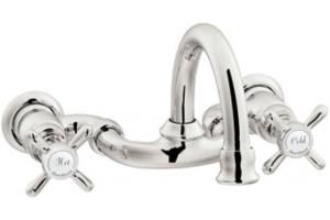 ShowHouse by Moen Mannerly S864NL Nickel Wall Mount Vessel with Lever Handles