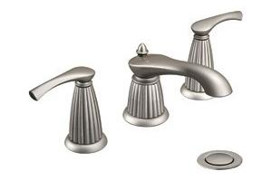 ShowHouse by Moen Tres Chic S885AN Antique Nickel 8-16\" Widespread Faucet with Lever Handles & Pop-Up