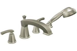 ShowHouse by Moen Divine TS254HN Hammered Nickel Roman Tub Faucet with Hand Shower & Lever Handles
