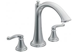 ShowHouse by Moen Savvy TS293 Chrome Roman Tub Faucet with Lever Handles