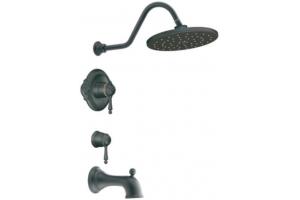 ShowHouse by Moen Waterhill TS3116WR Wrought Iron ExactTemp Tub & Shower with Lever Handles
