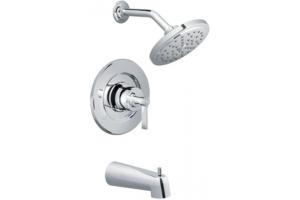 ShowHouse by Moen Solace TS374 Chrome Posi-Temp Pressure Balancing Tub & Shower Faucet with Lever Handles