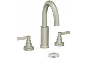 ShowHouse by Moen Solace TS478BN Brushed Nickel Widespread Faucet with Lever Handles & Pop-Up