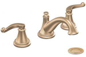 ShowHouse by Moen Savvy TS497BB Brushed Bronze 8-16\" Widespread Faucet with Pop-Up & Lever Handles
