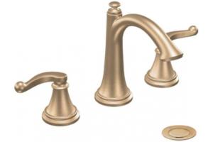 ShowHouse by Moen Savvy TS498BB Brushed Bronze 8-16\" Widespread Faucet with Pop-Up & Lever Handles