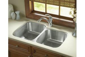 Sterling 11409 McAllister Stainless Steel Undercounter Double-Basin Kitchen Sink